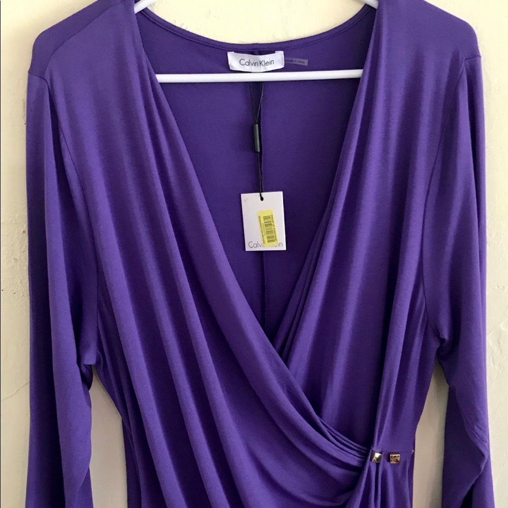 Calvin Klein dressy top size large new with tag